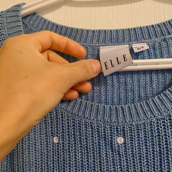 Elle Women’s Sweater Blue Size Small - Picture 2 of 5